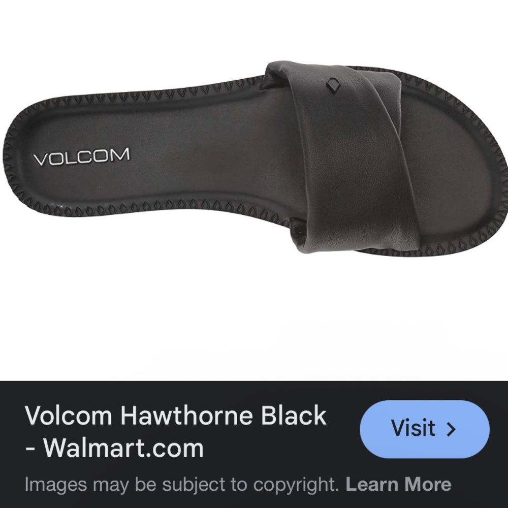 Volcom Hawthorne Slide Sandals in Black